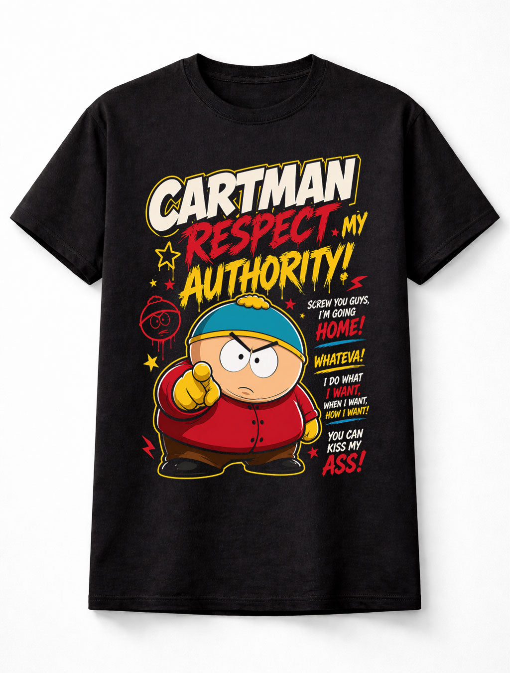 South Park Cartman Respect My Authority Funny Quote Unisex T-Shirt