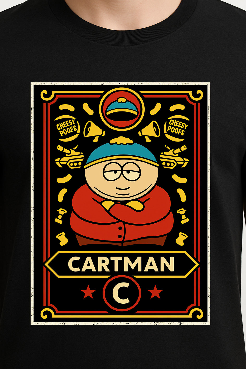 Cartman South Park Classic Unisex T-Shirt – Iconic Character Cheesy Poofs Edition Tee