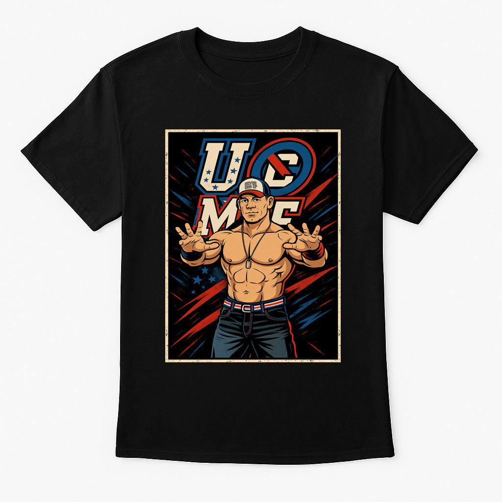 John Cena Hustle Loyalty Respect Retro Wrestling Unisex T-Shirt