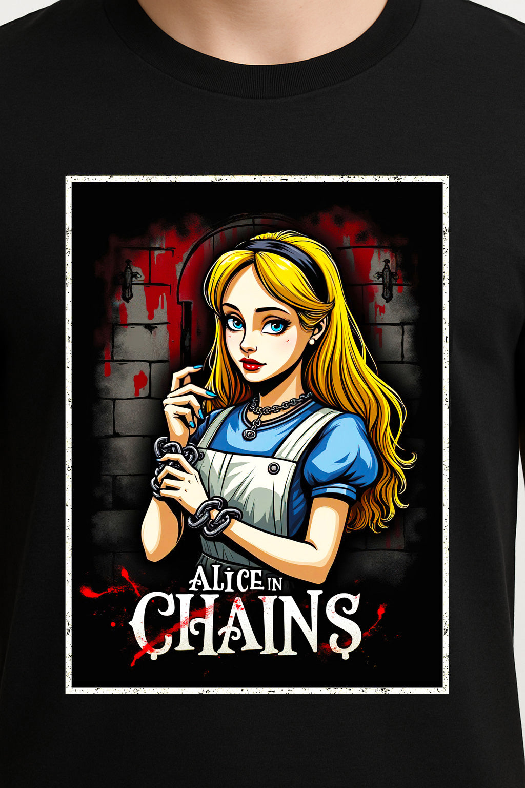 Alice In Chains “Alice in Wonderland” Unisex T-Shirt – Grunge Band Inspired Graphic Tee