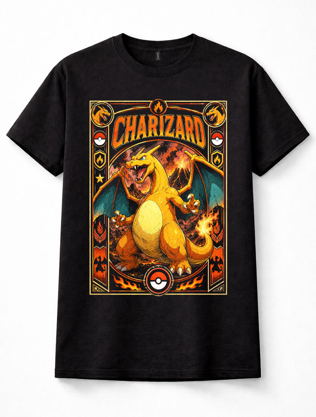 Pokemon Charizard Fire Starter Kanto Trainer Game Unisex T-Shirt