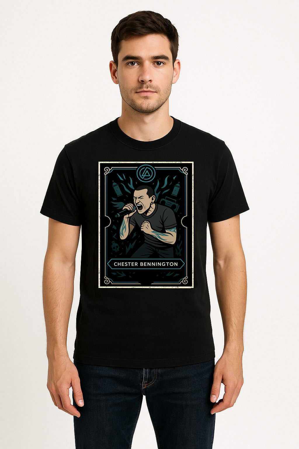Linkin Park Chester Bennington Unisex T-Shirt – Iconic Rock Vocalist Tribute Legend Tee