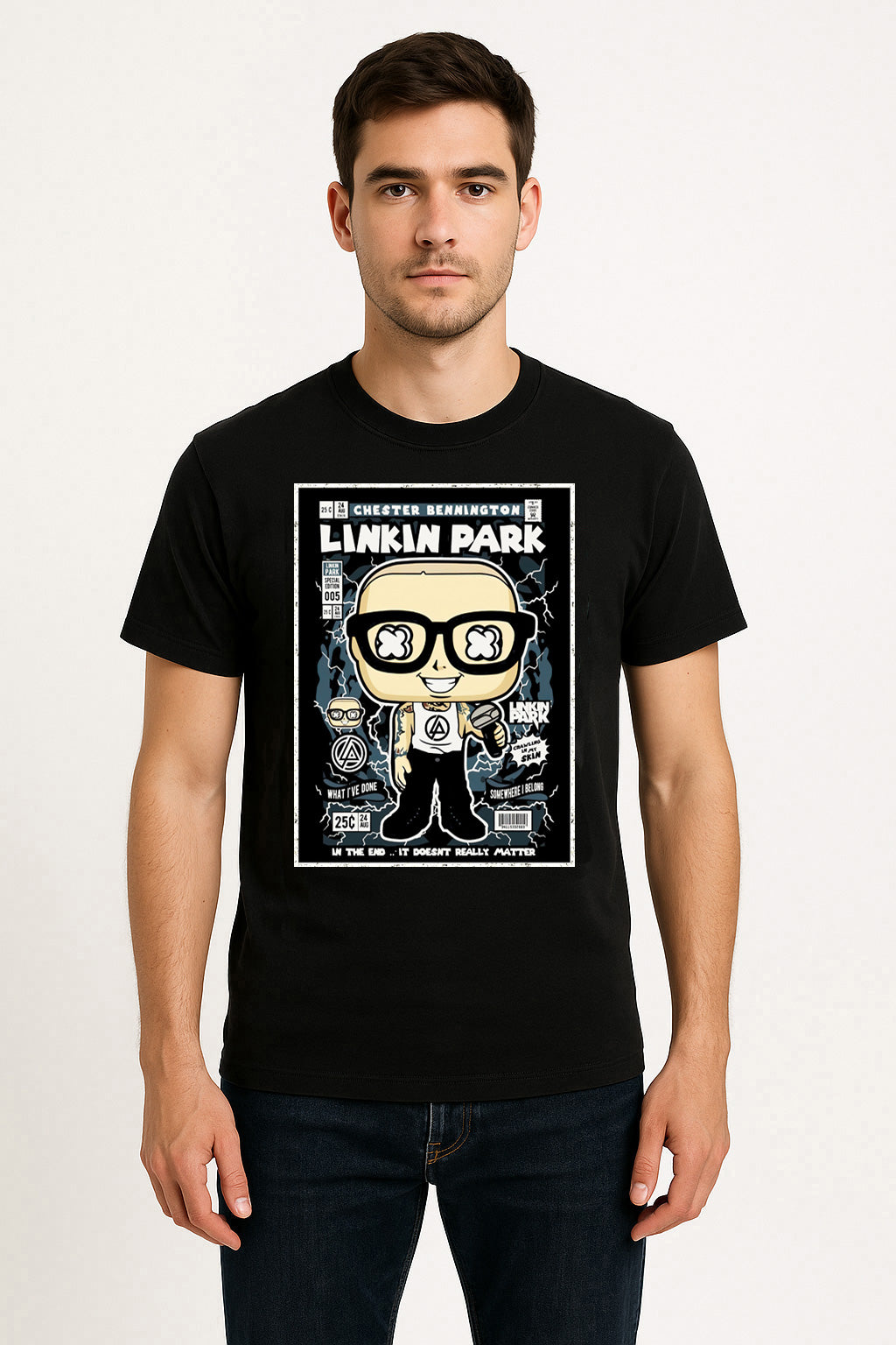 Linkin Park In the End Nu Metal Funk Pop Style Unisex T-Shirt