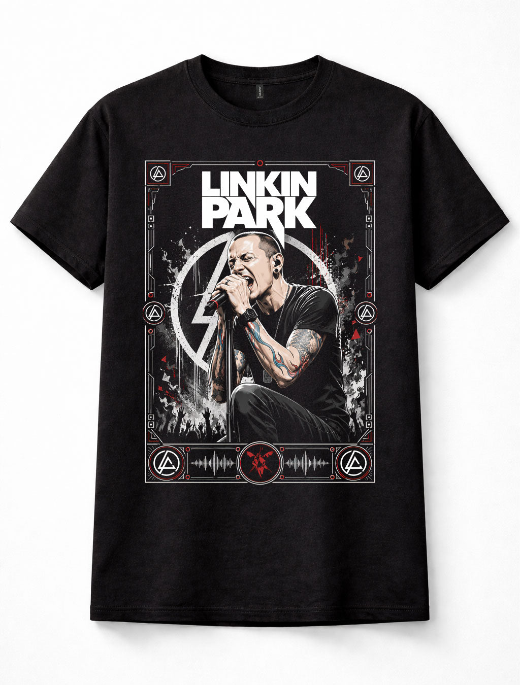 Linkin Park Chester Bennington Live Performance Rock Unisex T-Shirt