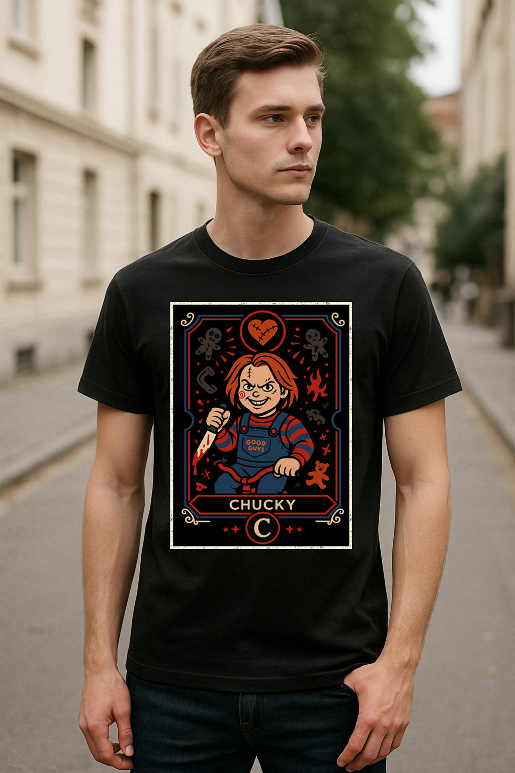 Chucky “Good Guys” Unisex Horror T-Shirt – Child’s Play Killer Doll Slasher Movie Tee