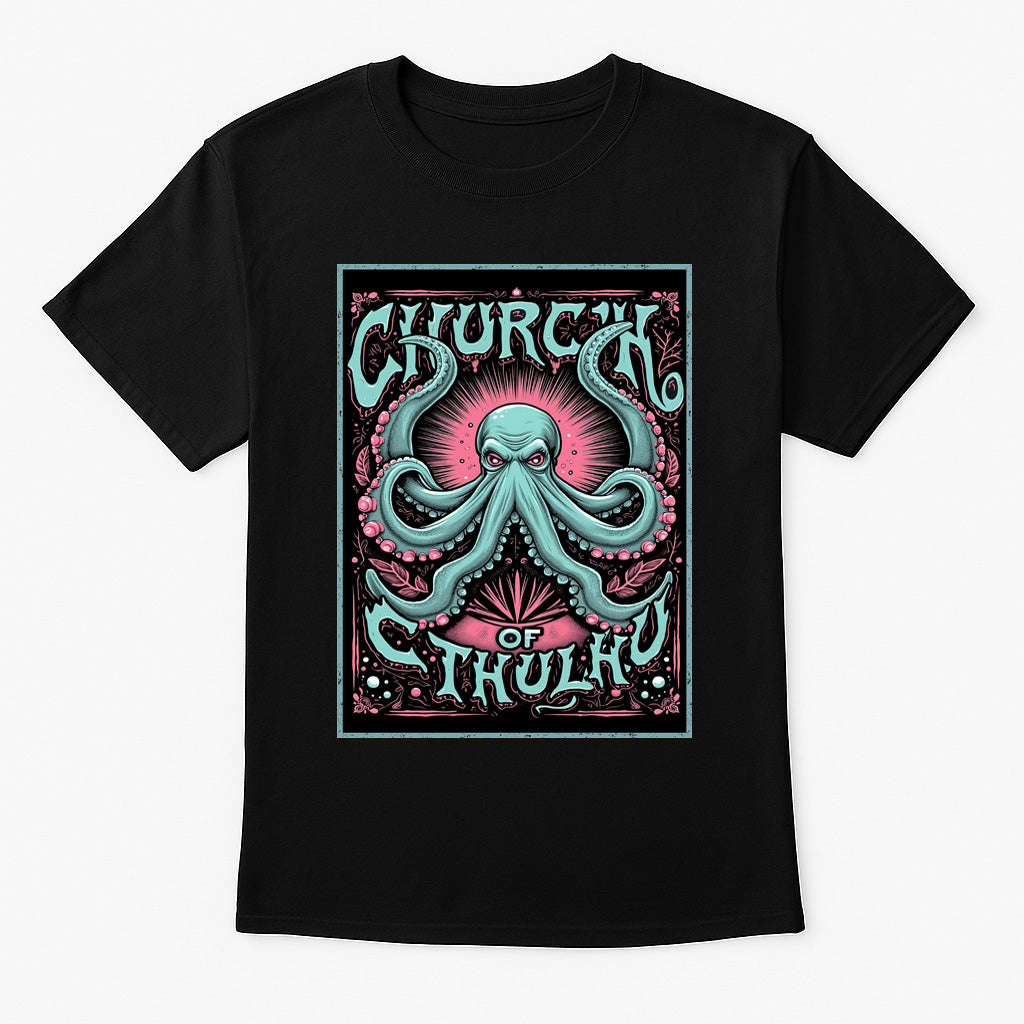 Church of Cthulhu Lovecraft Unisex T-Shirt Eldritch Horror Tee