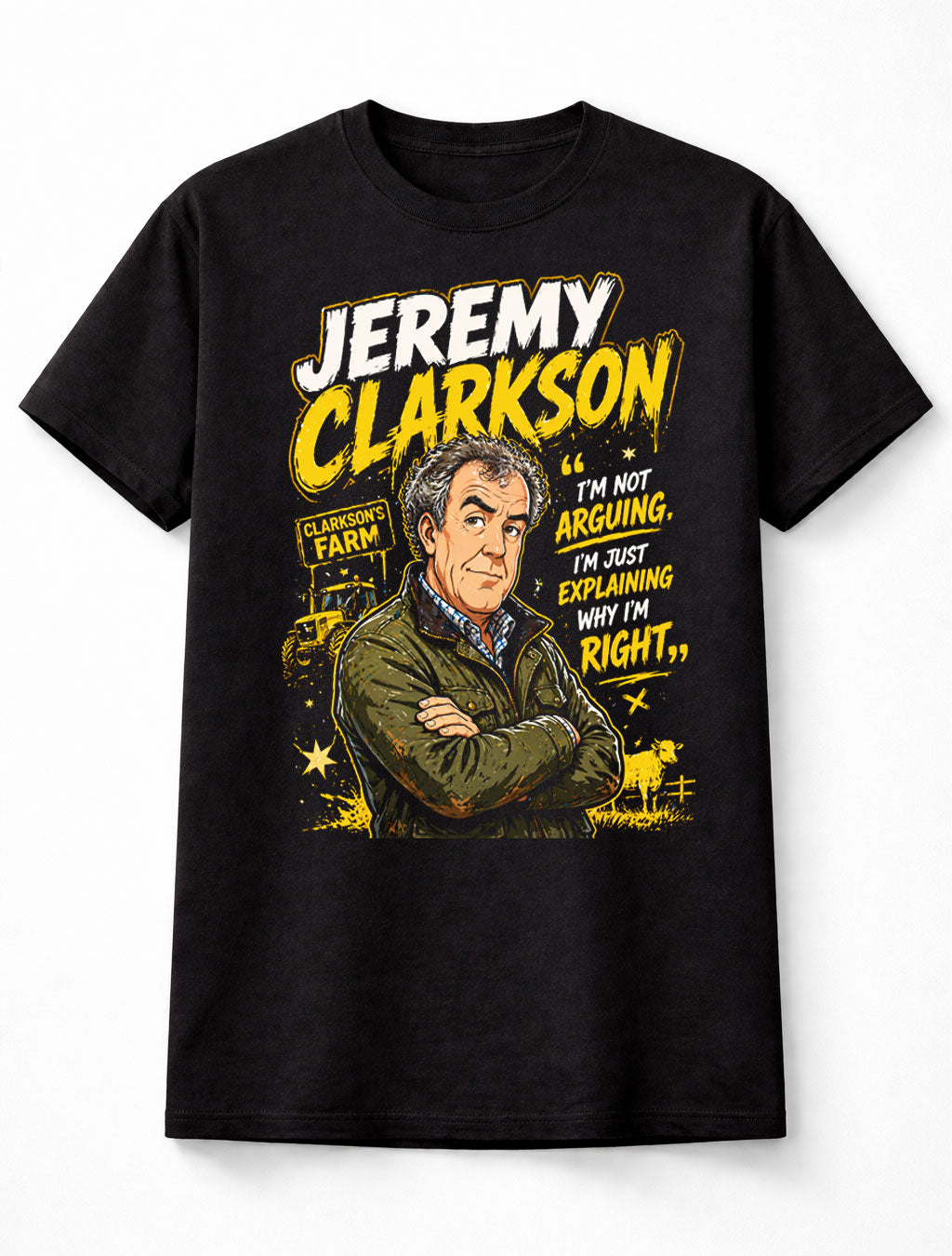 Jeremy Clarkson Clarkson’s Farm Graphic Tee Farming Show Shirt Unisex Adults & Kids T-Shirt