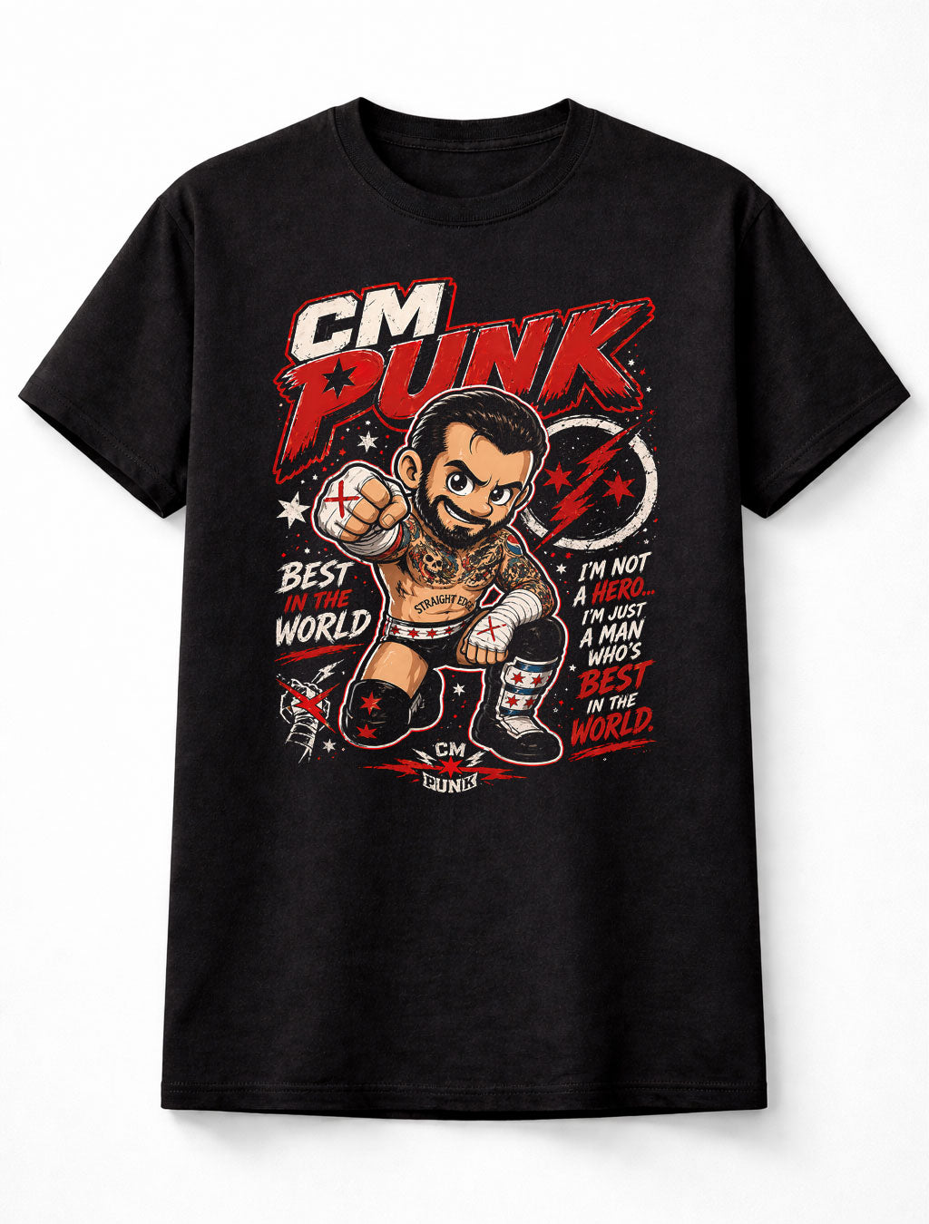 CM Punk Best in the World WWE Wrestling Graphic Unisex T-Shirt