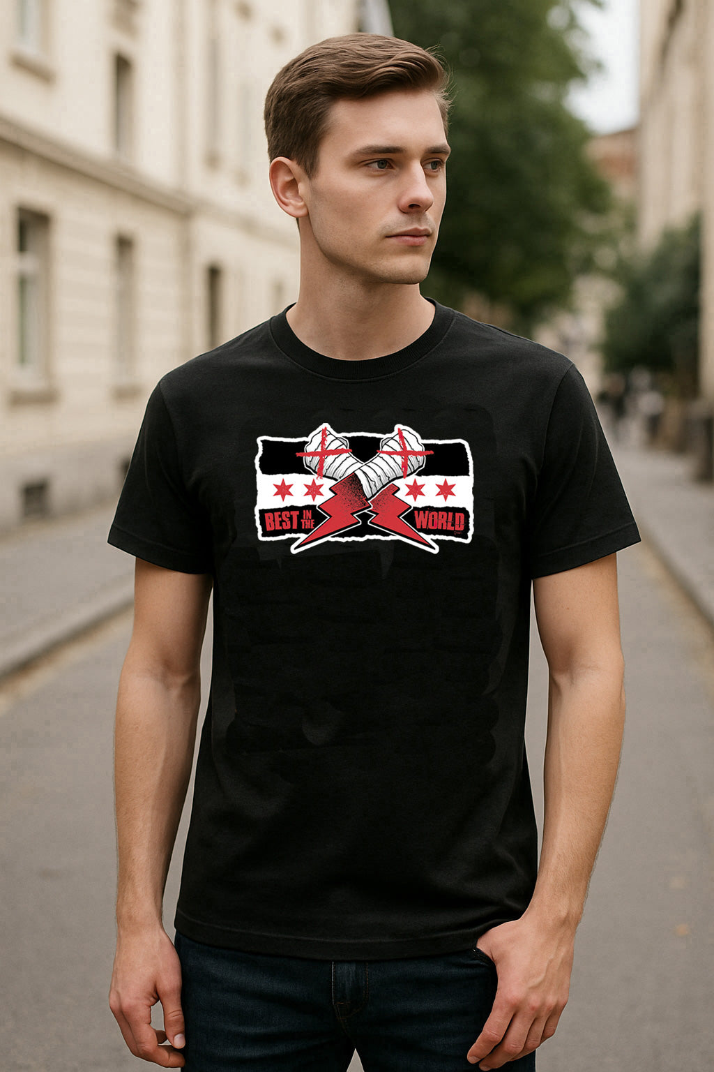 Best in the World CM Punk Lightning Fists Wrestling Unisex T-Shirt