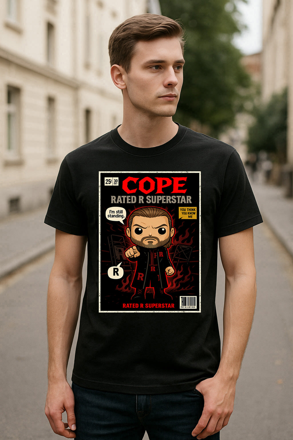 Cope Rated R Superstar Pop Comic Wrestling Unisex T-Shirt