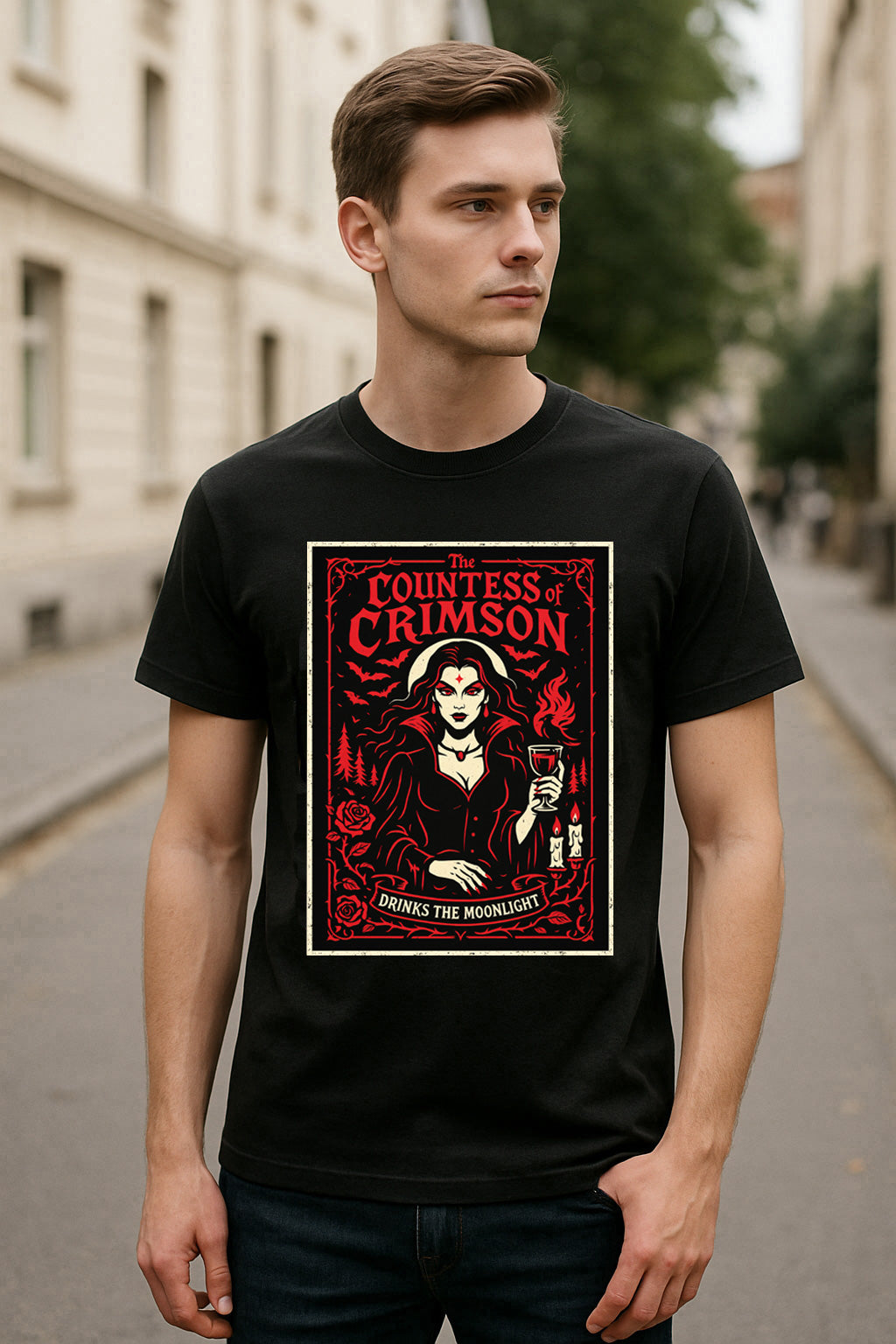 Countess of Crimson Vampire Adult & Kids Unisex T-Shirt