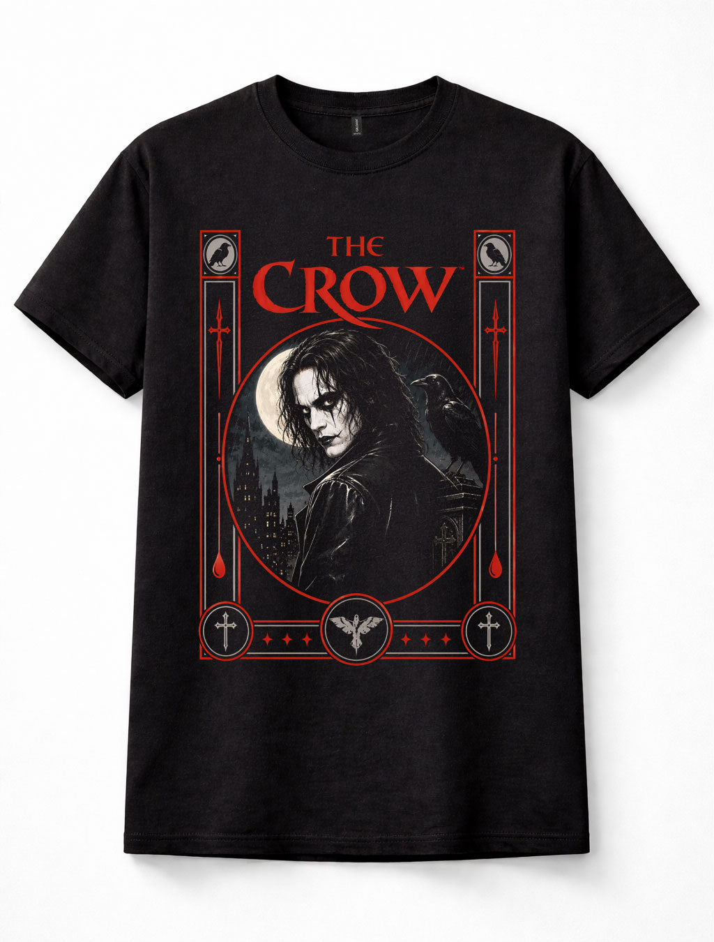 The Crow Eric Draven Gothic Brandon Lee Cult Horror Movie Unisex T-Shirt