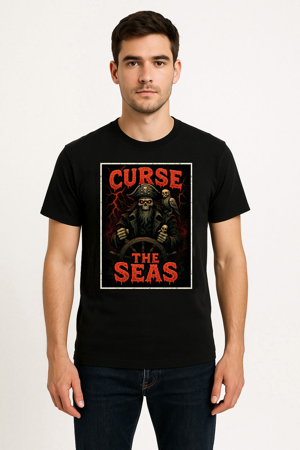 Curse the Seas Pirate Unisex Adults & Kids T-Shirt