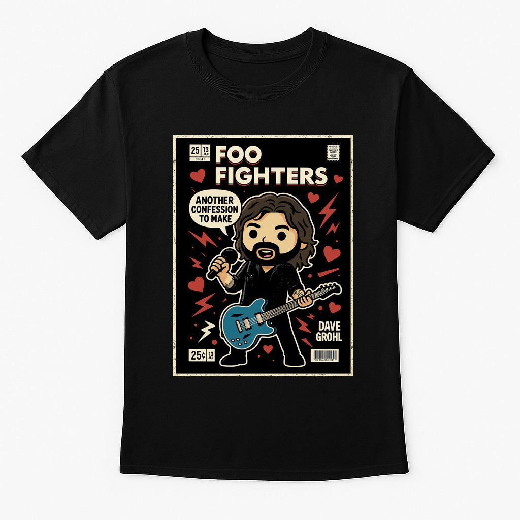 Foo Fighters Dave Grohl Alternative Rock Funko Pop Style Unisex T-Shirt