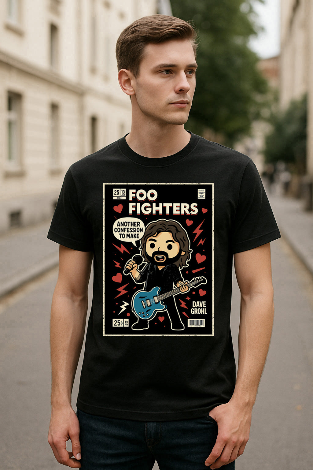 Foo Fighters Dave Grohl Alternative Rock Funko Pop Style Unisex T-Shirt