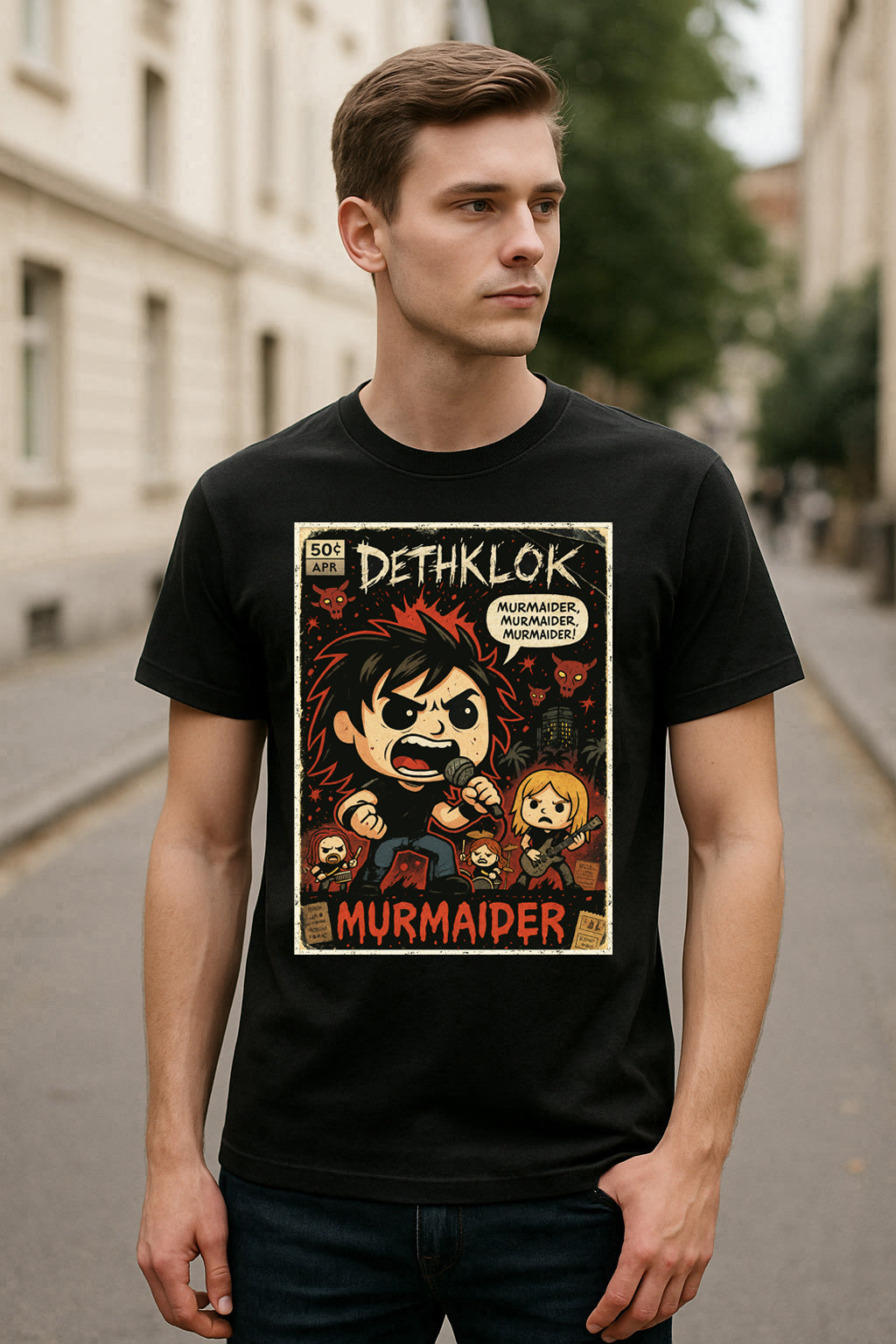Dethklok Murmaider Death Metal Funko Pop Style Unisex T-Shirt