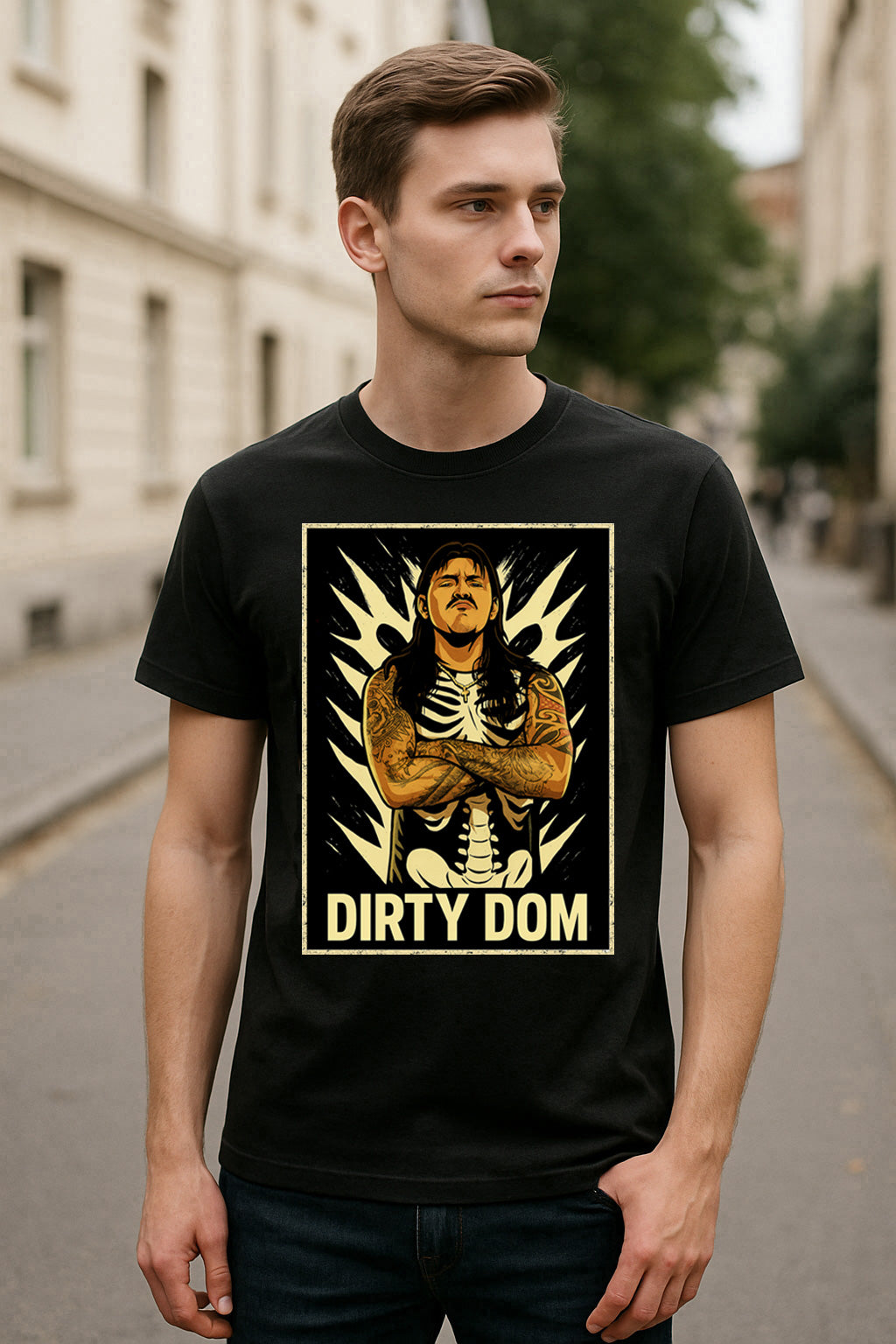 Dirty Dom Retro Wrestling Unisex T-Shirt Judgment Day Inspired Graphic Tee