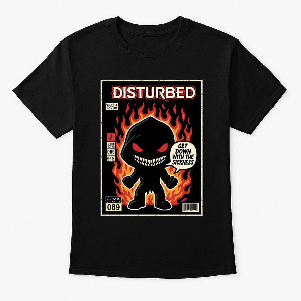 Disturbed “Get Down With the Sickness” Unisex T-Shirt – Heavy Metal Nu Metal Icon Graphic Tee
