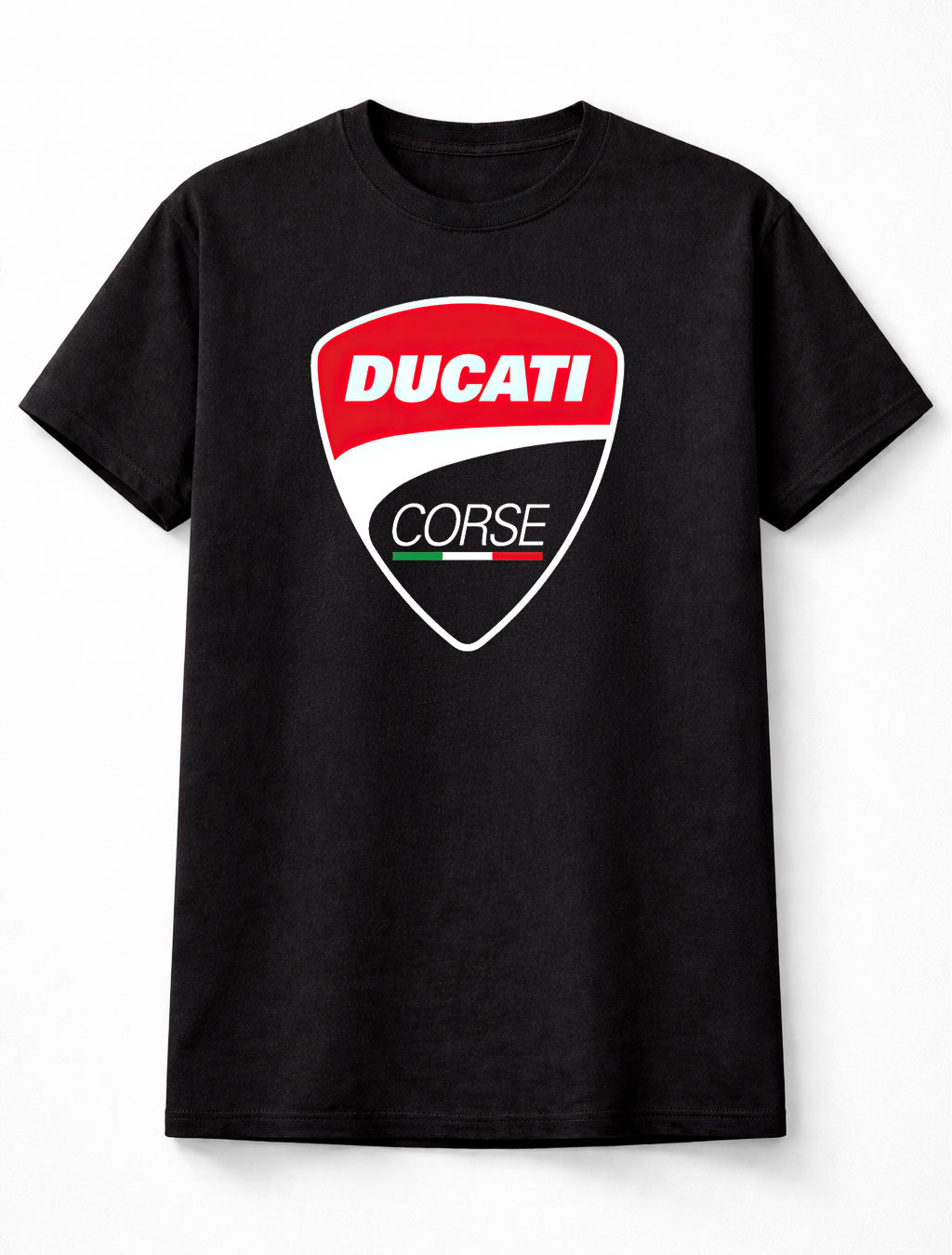 Ducati Corse Logo Graphic T-Shirt Italian Racing Motorcycle Brand Fan Tee Sport Bike Racing Style Unisex Shirt for Adults & Kids