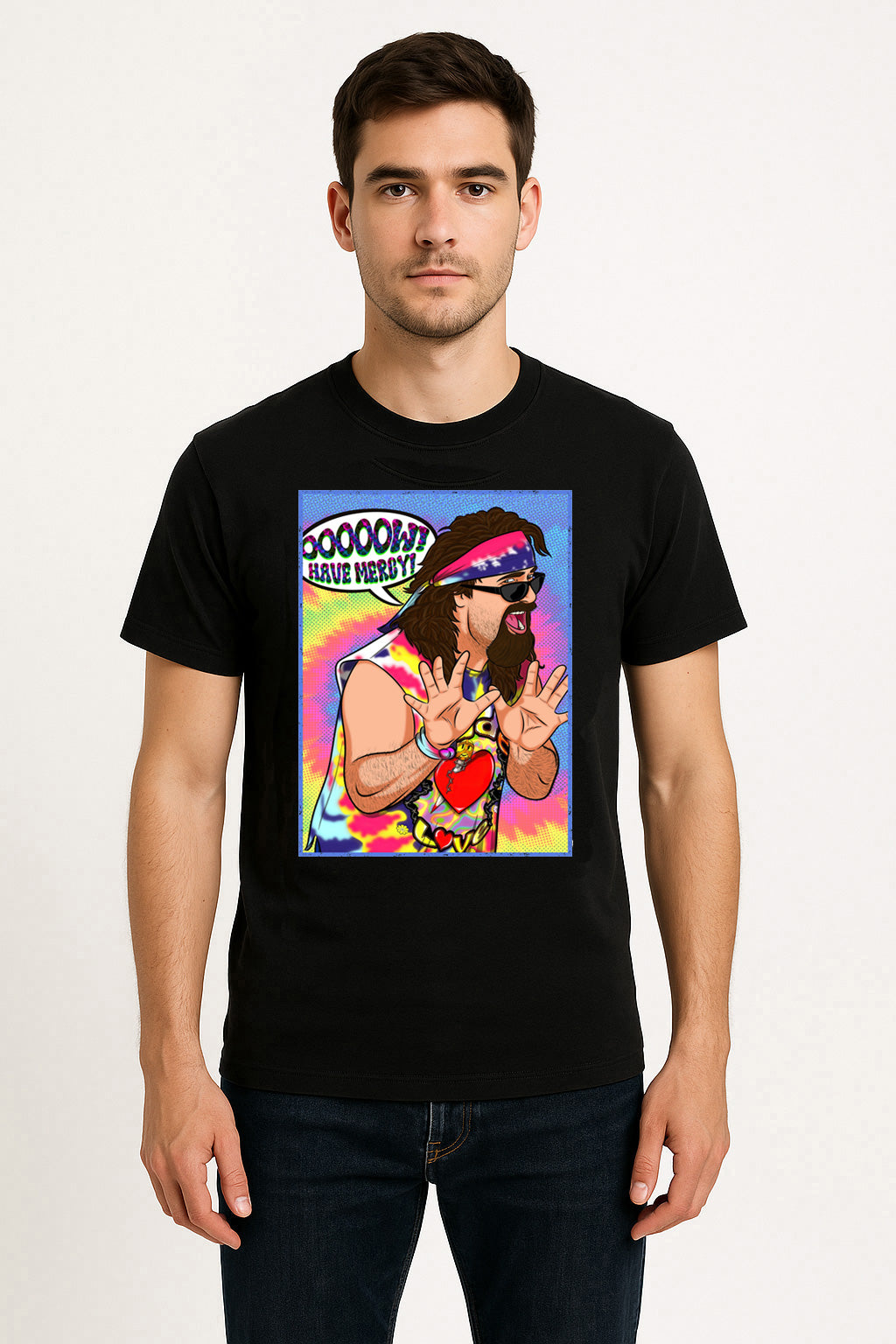 Dude Love Have Mercy Retro Wrestling Unisex T-Shirt Classic Attitude Era Tee