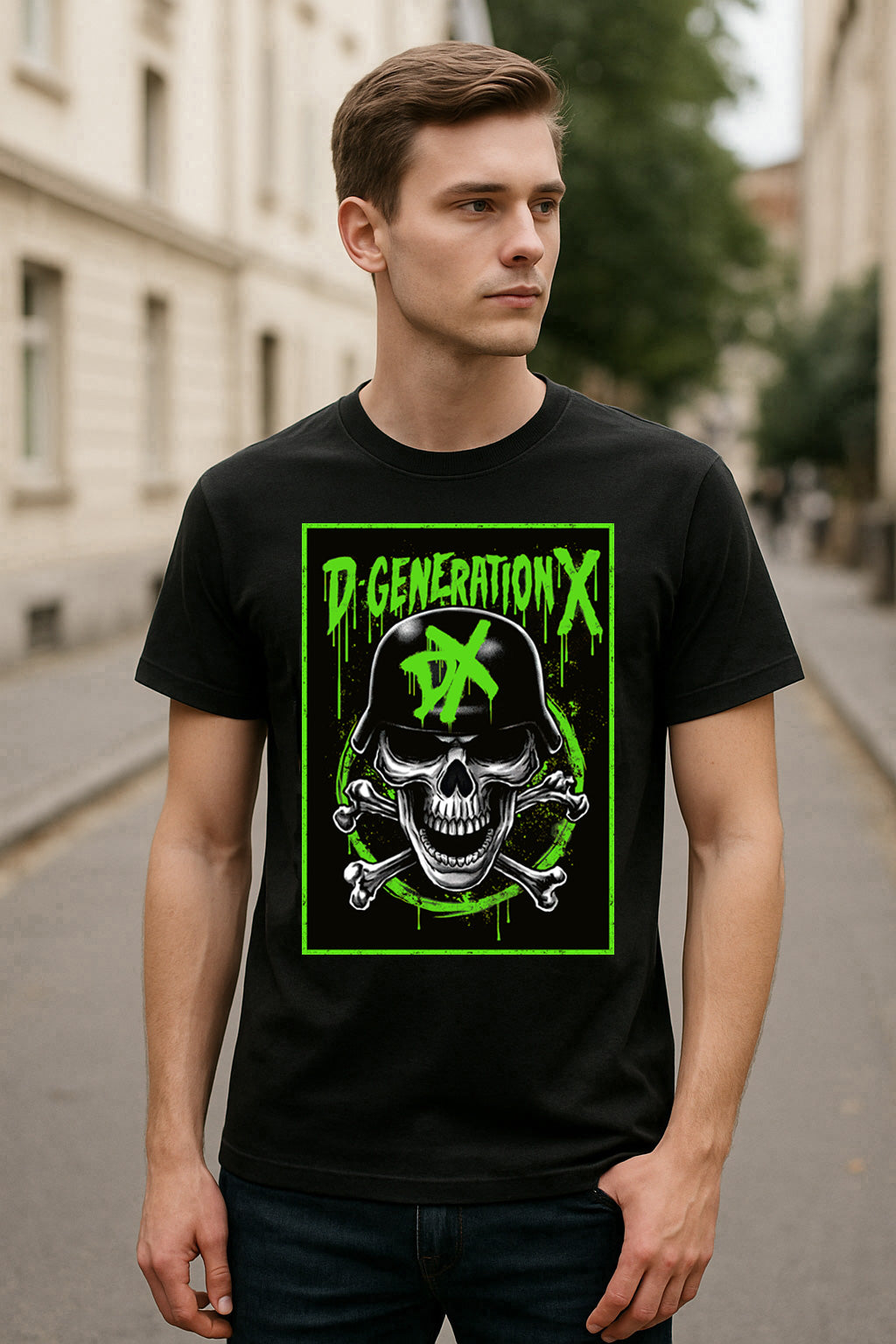 D-Generation X Suck It Retro Wrestling Unisex T-Shirt DX Skull Graphic Tee