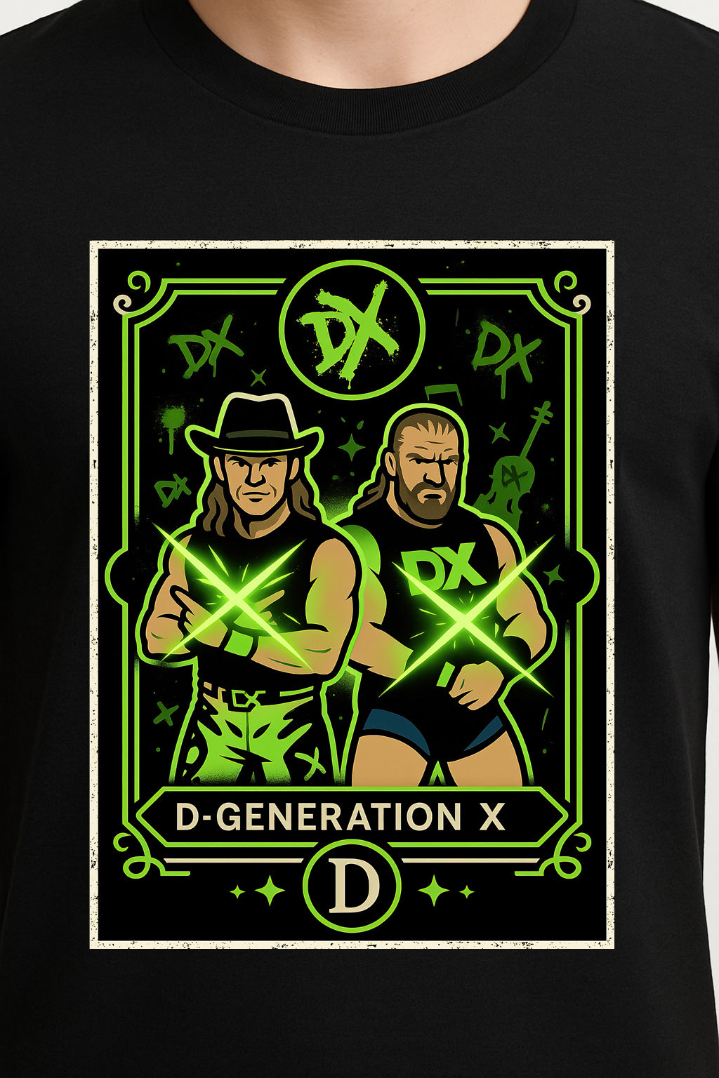 D-Generation X Retro Unisex Wrestling T-Shirt – DX Tag Team “Suck It” Attitude Era Design