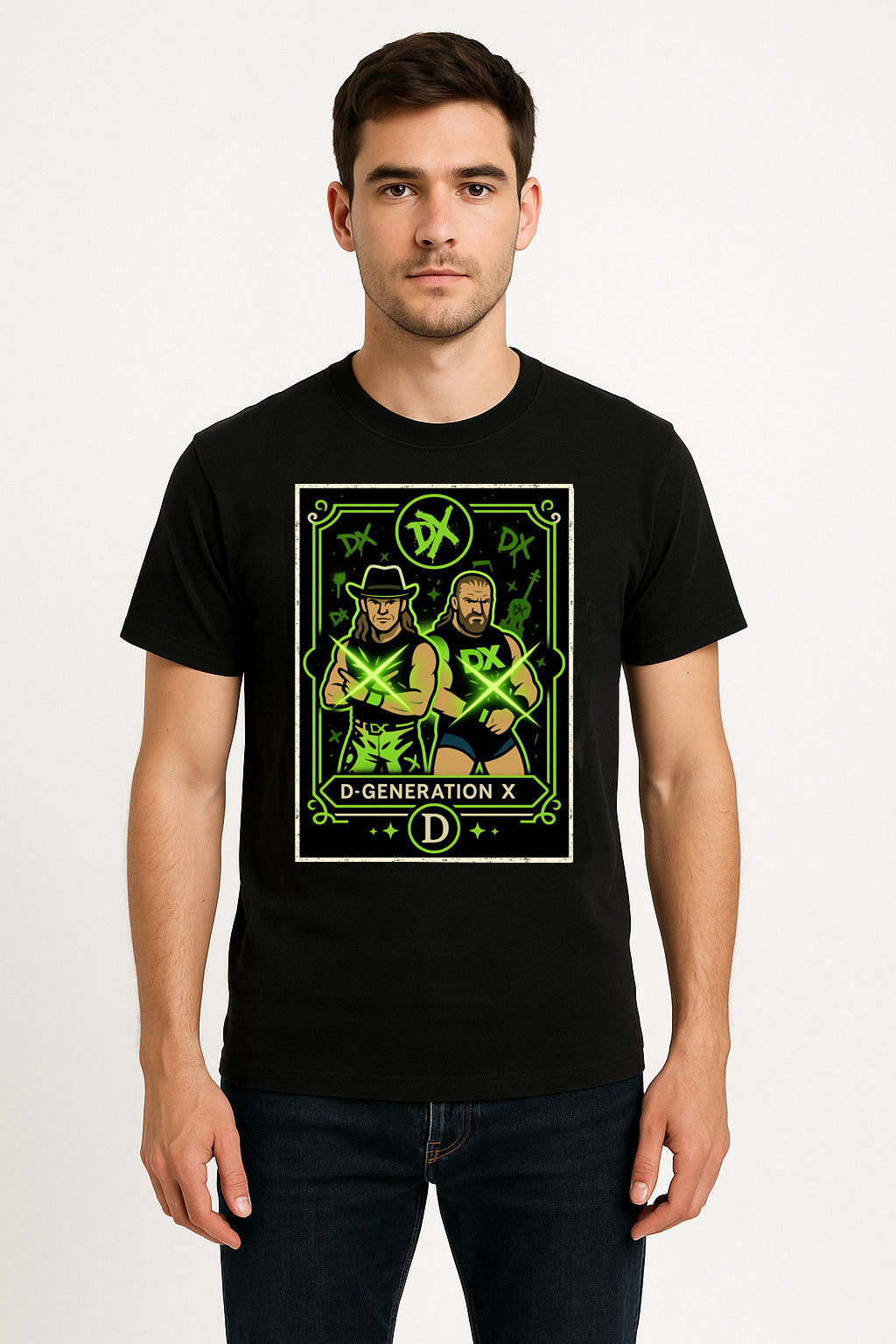 D-Generation X Retro Unisex Wrestling T-Shirt – DX Tag Team “Suck It” Attitude Era Design
