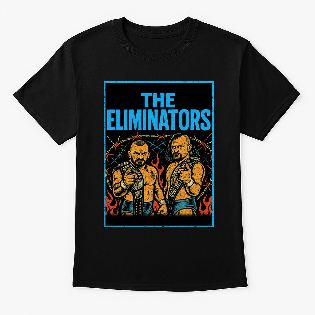 The Eliminators Tag Team Inferno Retro Wrestling Unisex T-Shirt
