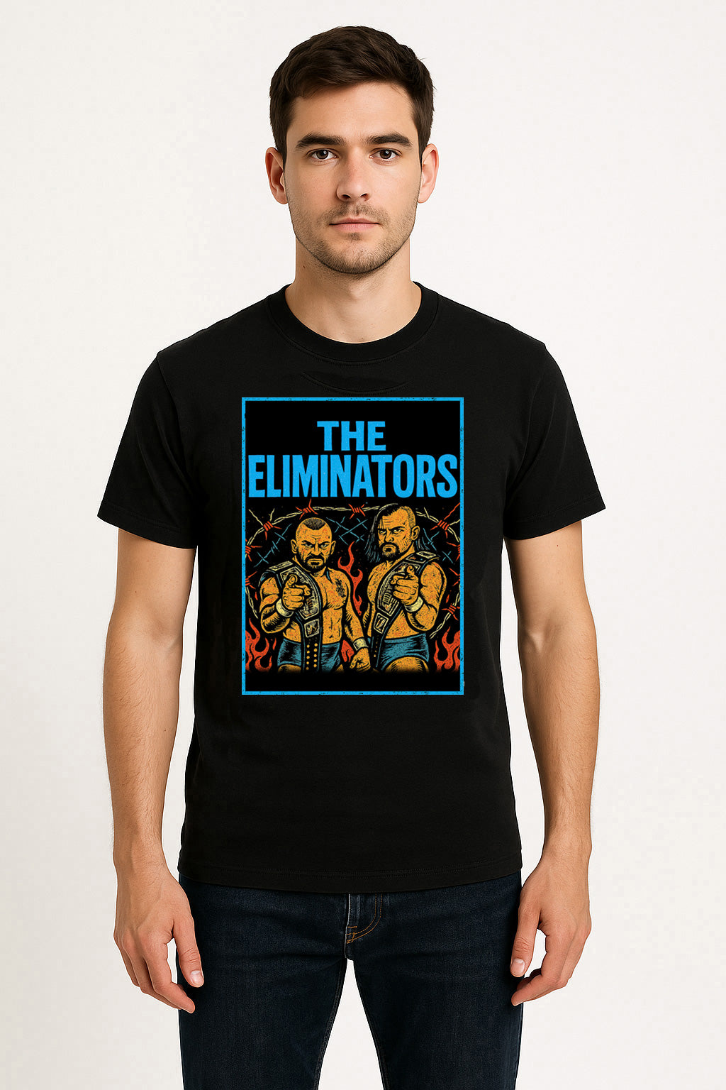 The Eliminators Tag Team Inferno Retro Wrestling Unisex T-Shirt