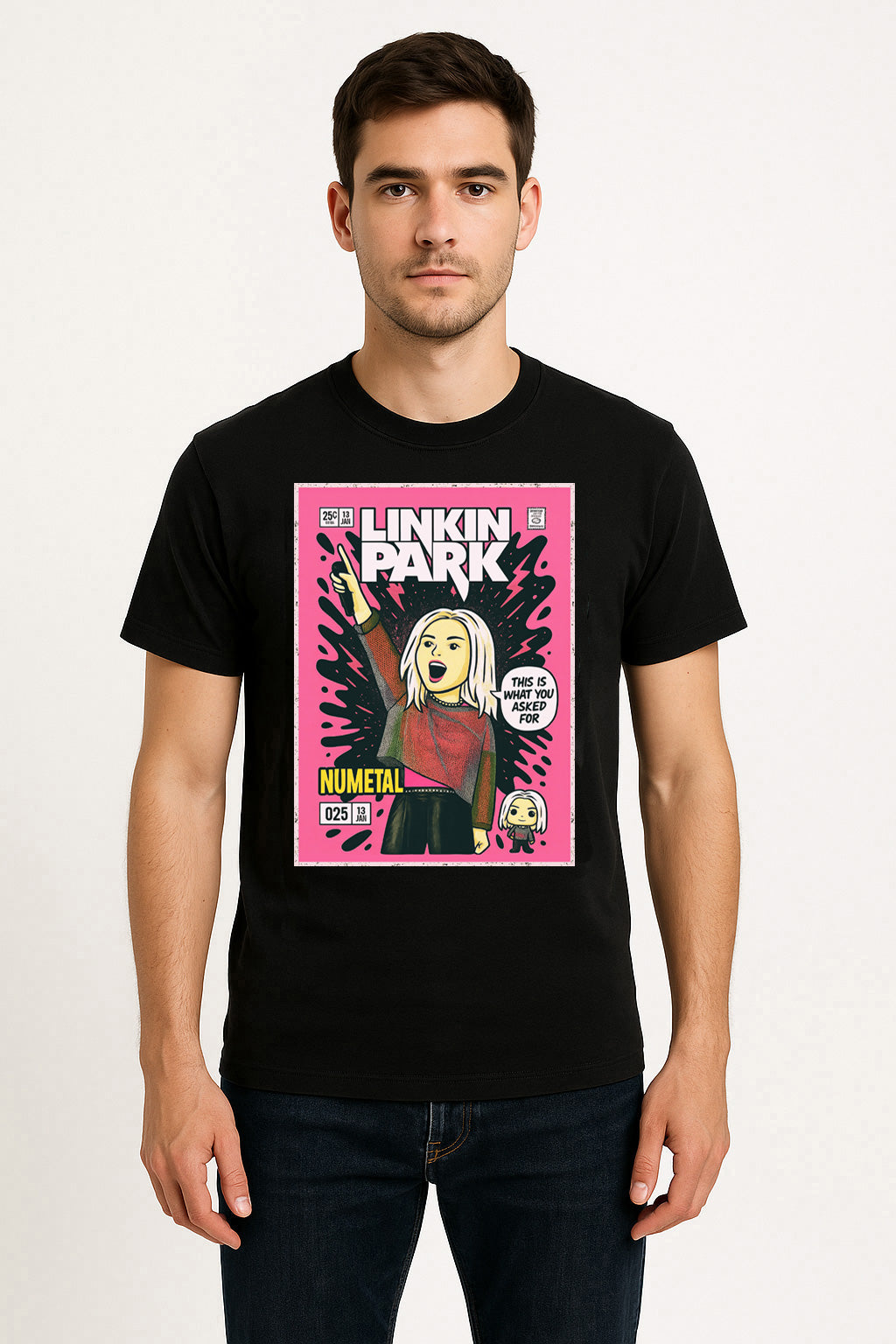 Linkin Park Emily Heavy Numb Nu Metal Funko Pop Style Unisex T-Shirt