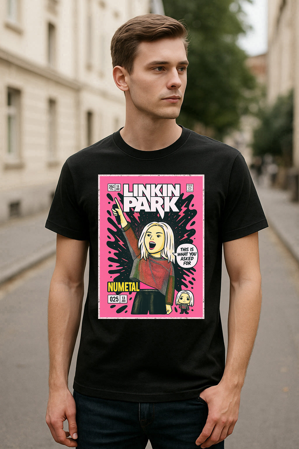Linkin Park Emily Heavy Numb Nu Metal Funko Pop Style Unisex T-Shirt