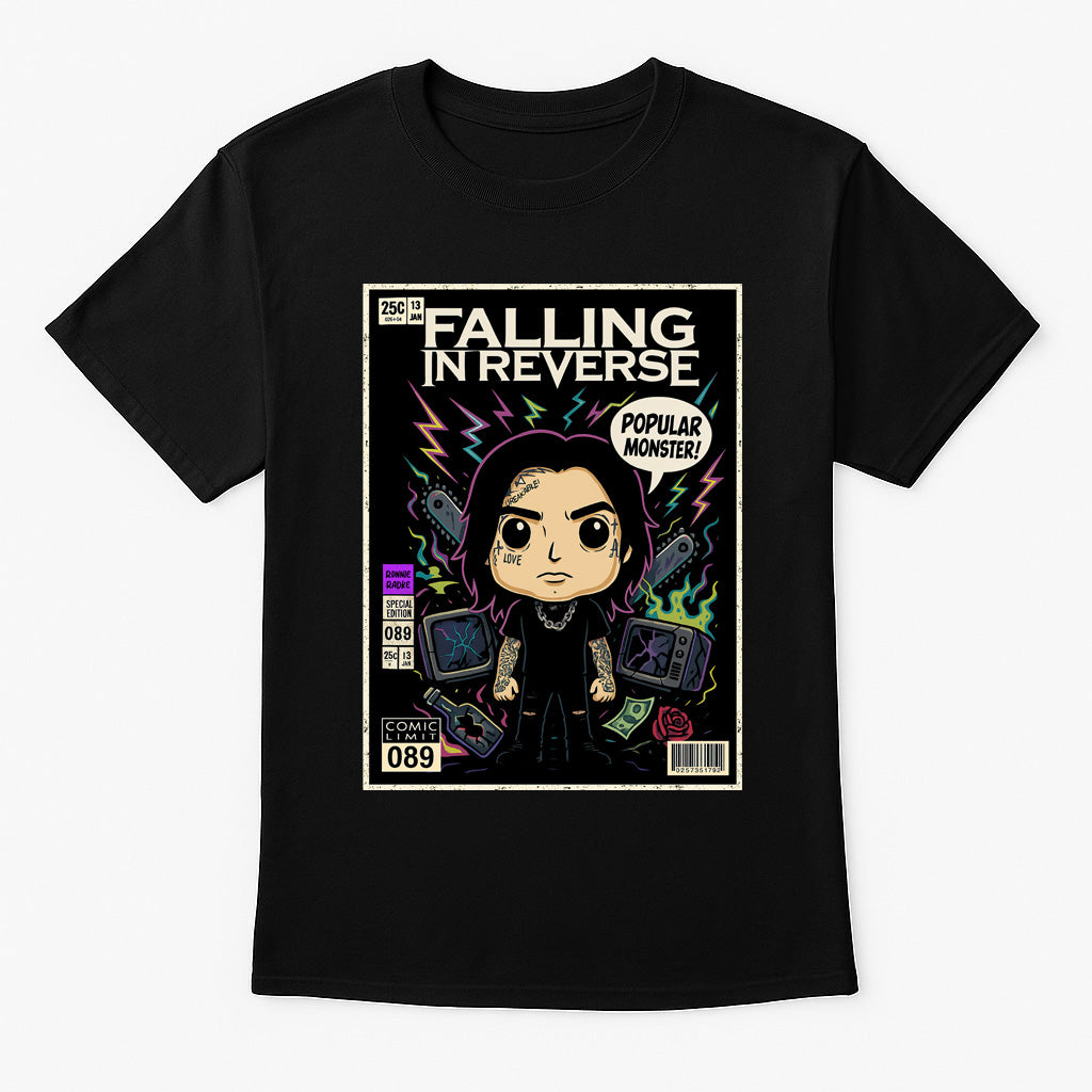 Falling In Reverse Popular Monster Post Hardcore Funko Pop Style Unisex T-Shirt
