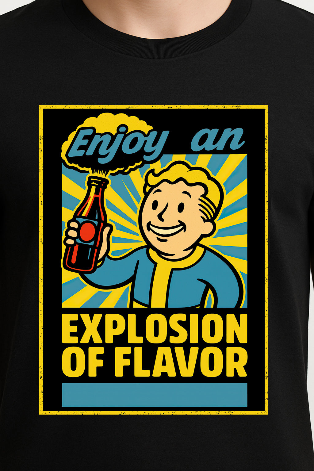 Fallout Nuka-Cola “Explosion of Flavor” Unisex T-Shirt – Retro Wasteland Beverage Tee