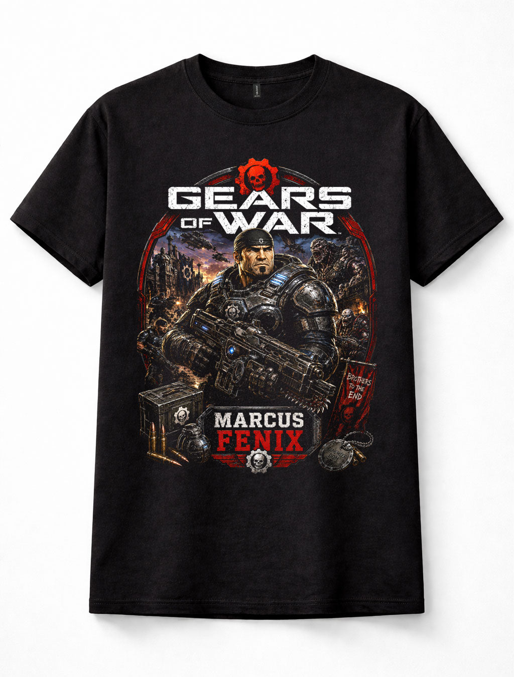 Gears of War Marcus Fenix COG Soldier Gaming Unisex T-Shirt