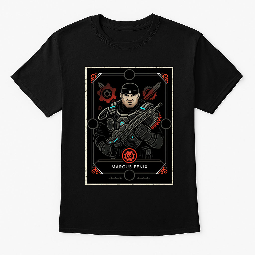 Marcus Fenix Retro Gaming Unisex T-Shirt Gears of War Character Tee