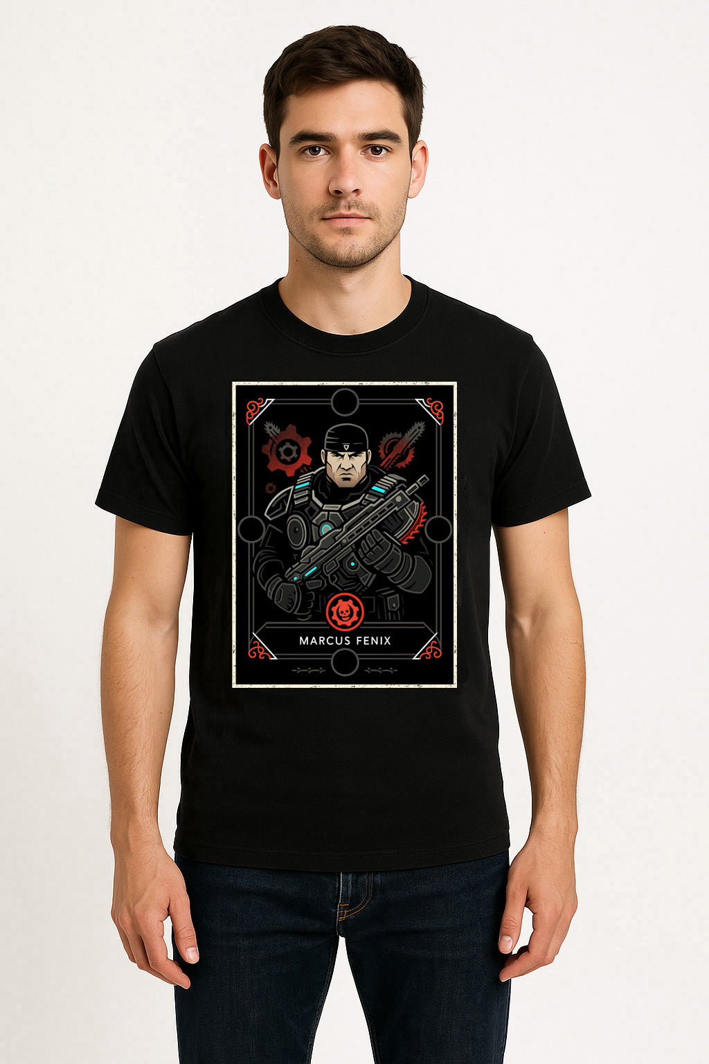 Marcus Fenix Retro Gaming Unisex T-Shirt Gears of War Character Tee