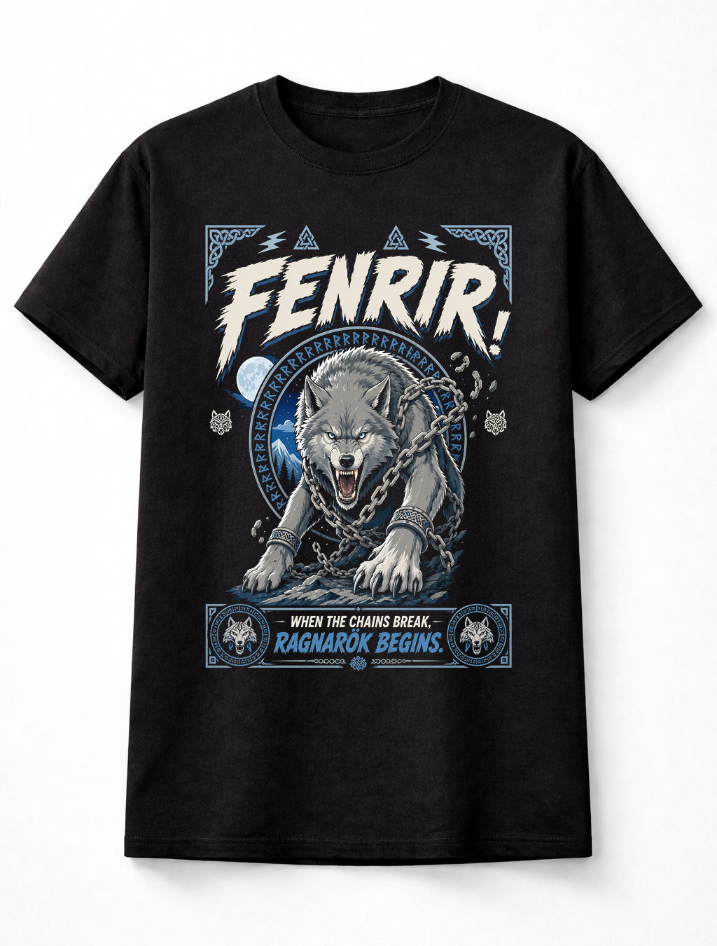 Fenrir Ragnarok Wolf Norse Mythology Viking Unisex T-Shirt