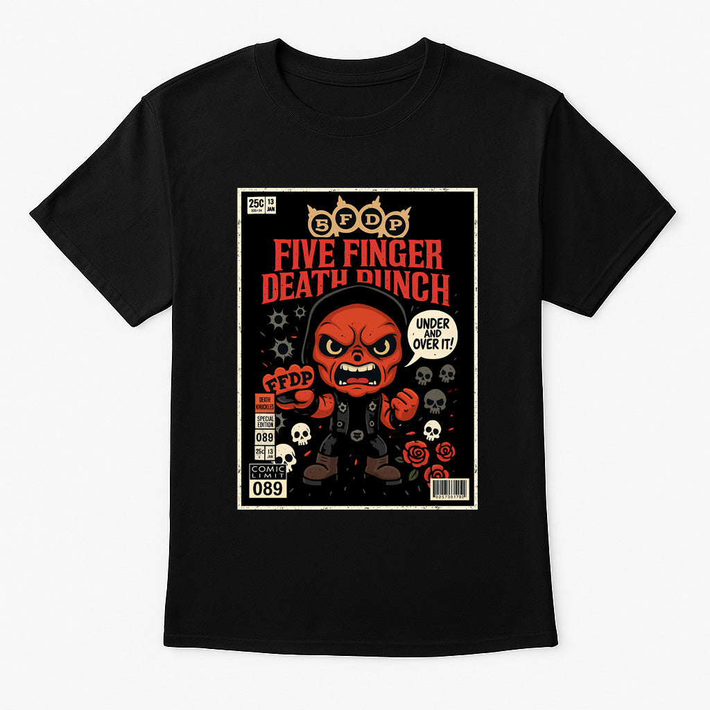 Five Finger Death Punch “Under and Over It” Unisex T-Shirt – Heavy Metal Iconic Album Tee