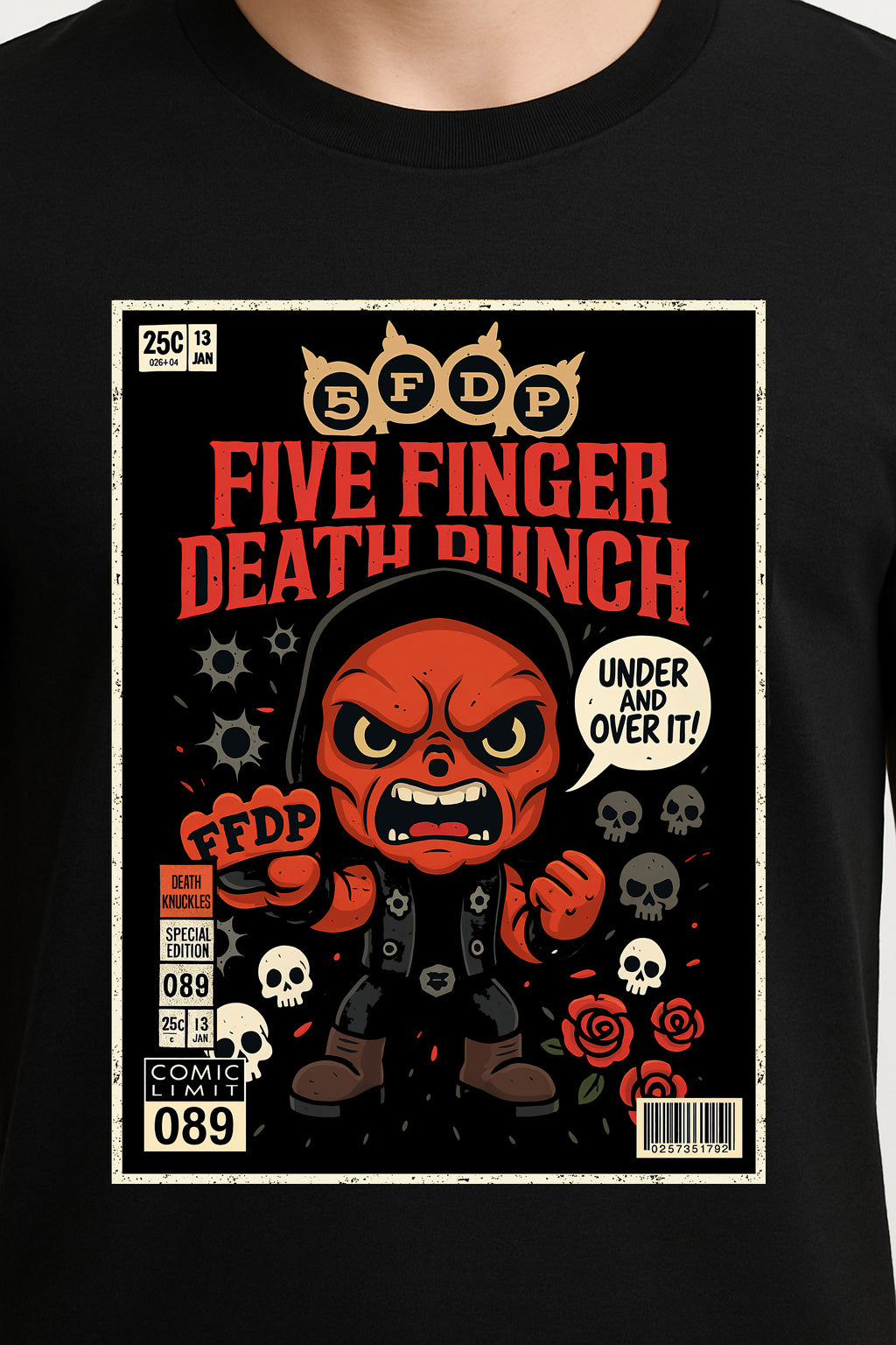 Five Finger Death Punch “Under and Over It” Unisex T-Shirt – Heavy Metal Iconic Album Tee