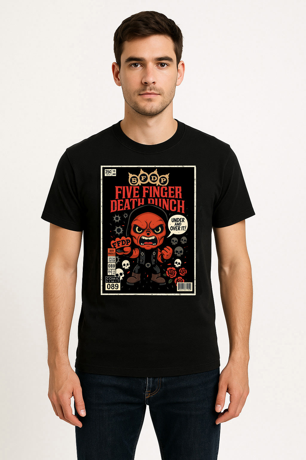 Five Finger Death Punch “Under and Over It” Unisex T-Shirt – Heavy Metal Iconic Album Tee