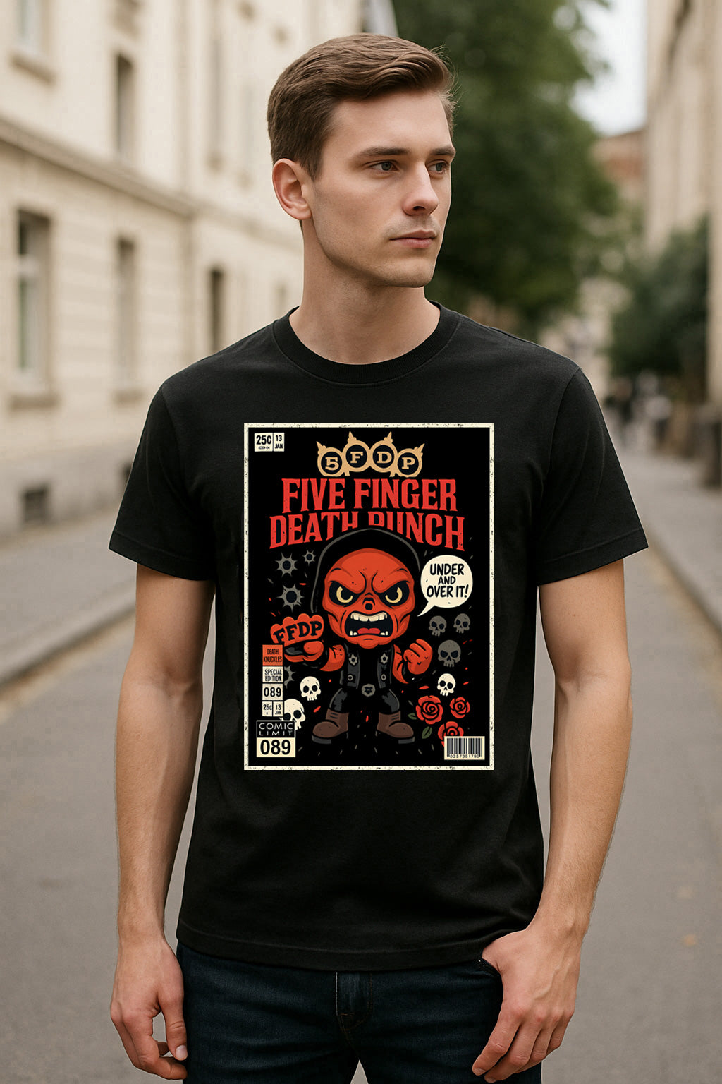 Five Finger Death Punch “Under and Over It” Unisex T-Shirt – Heavy Metal Iconic Album Tee