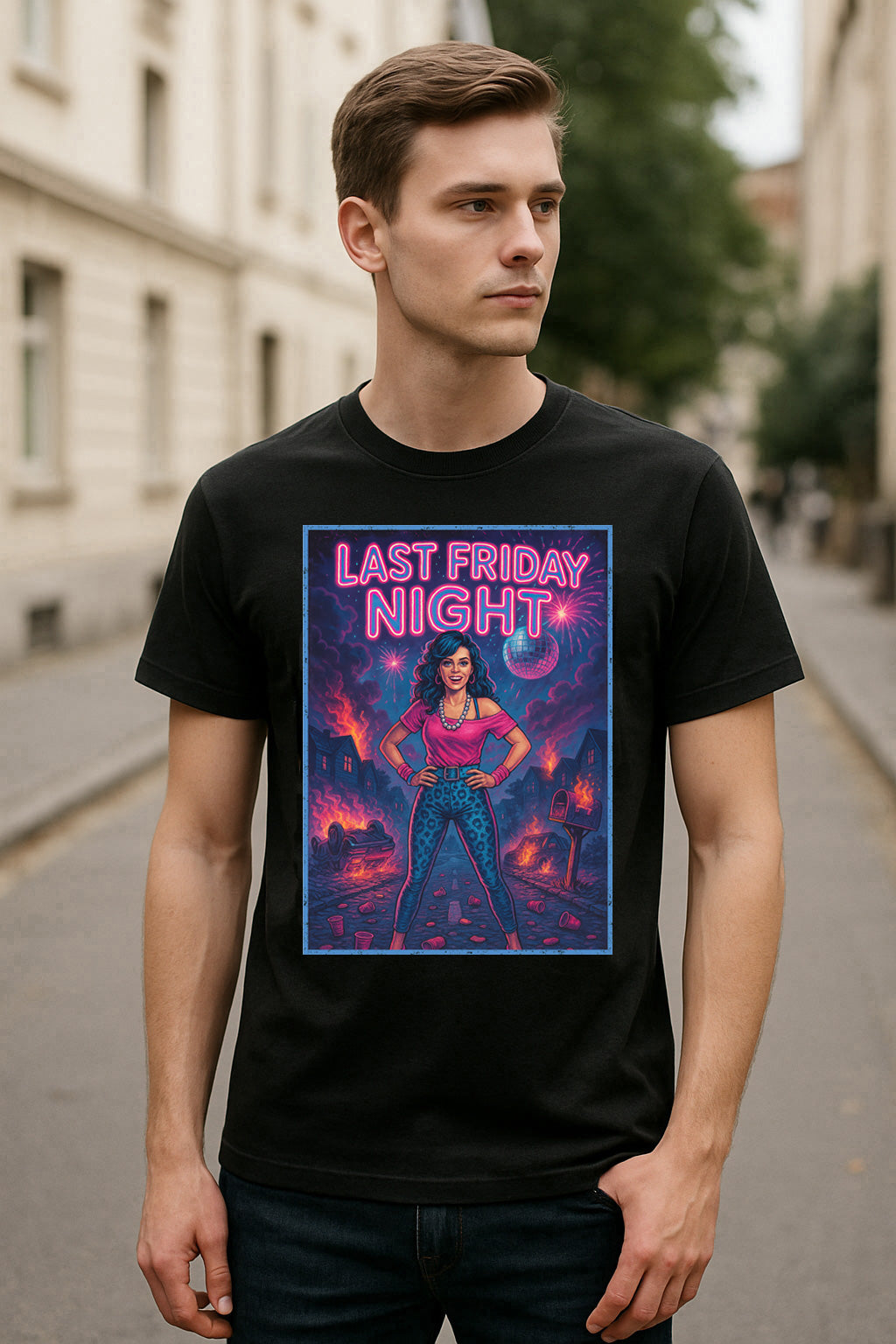 Katy Perry “Last Friday Night” Unisex T-Shirt – Retro 80s Party Fun Neon Graphic Tee