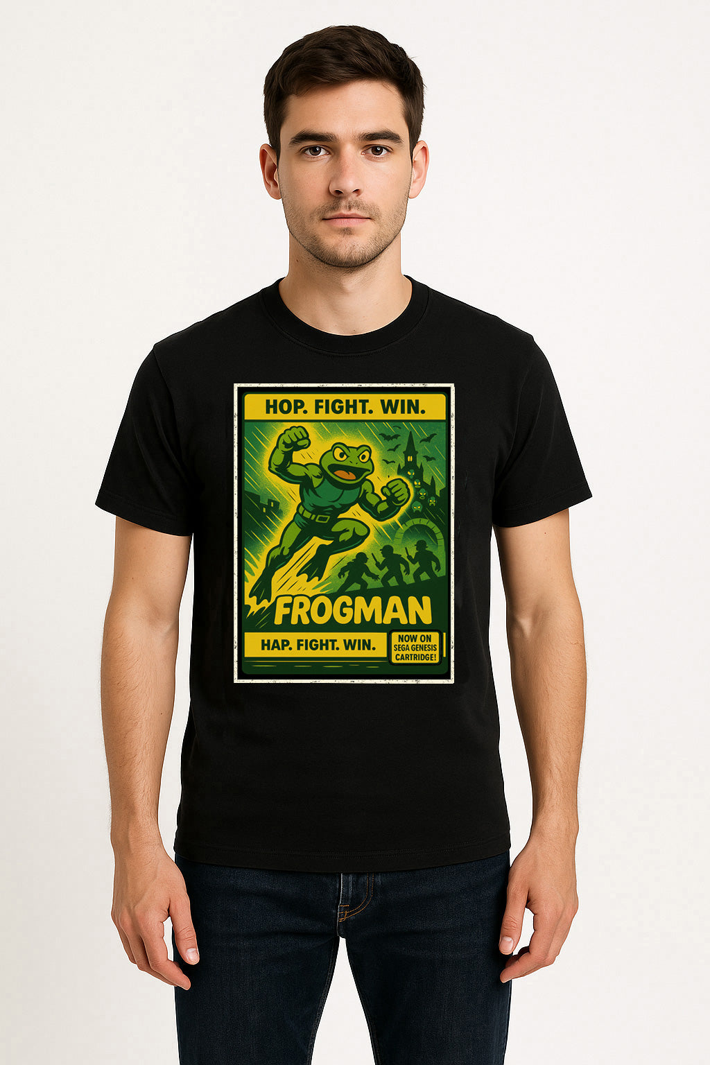 Frogman Retro Gaming Unisex T-Shirt Battle Toads Inspired Graphic Tee