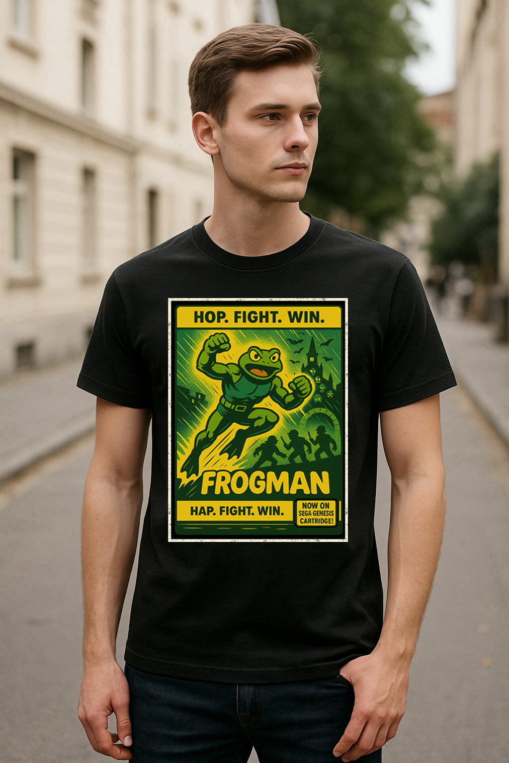 Frogman Retro Gaming Unisex T-Shirt Battle Toads Inspired Graphic Tee