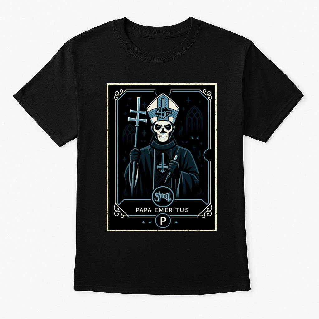 Ghost Papa Emeritus Retro Metal Unisex T-Shirt Heavy Rock Band Tee