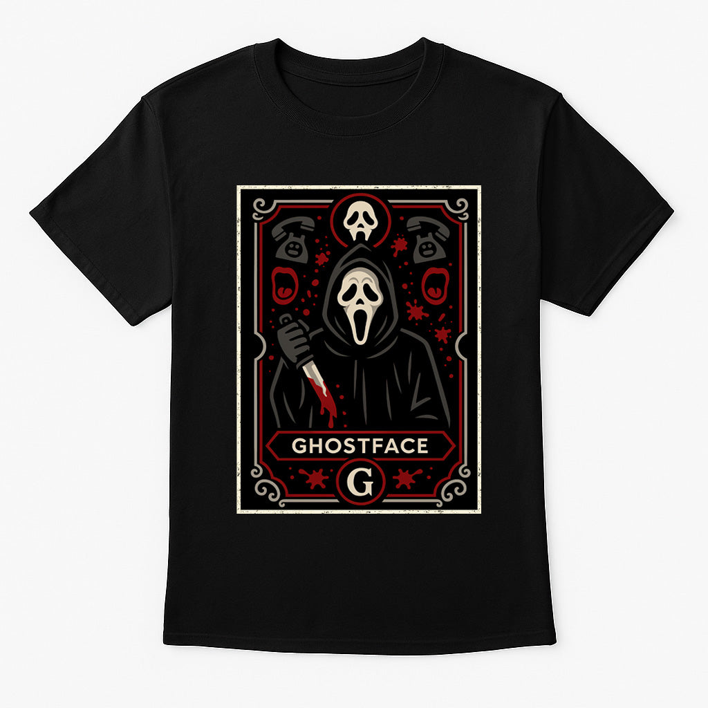 Scream Ghostface Retro Horror Unisex T-Shirt Classic Movie Slasher Tee