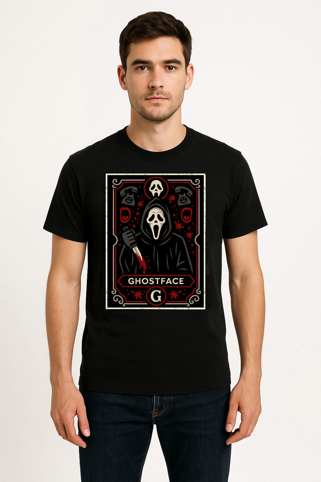 Scream Ghostface Retro Horror Unisex T-Shirt Classic Movie Slasher Tee