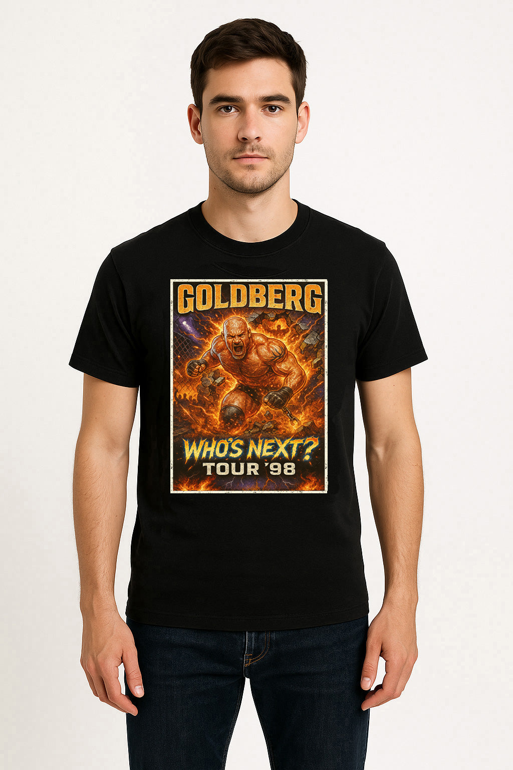 Goldberg Who’s Next? Tour '98 Unisex T-Shirt – Retro Wrestling Tribute Tee