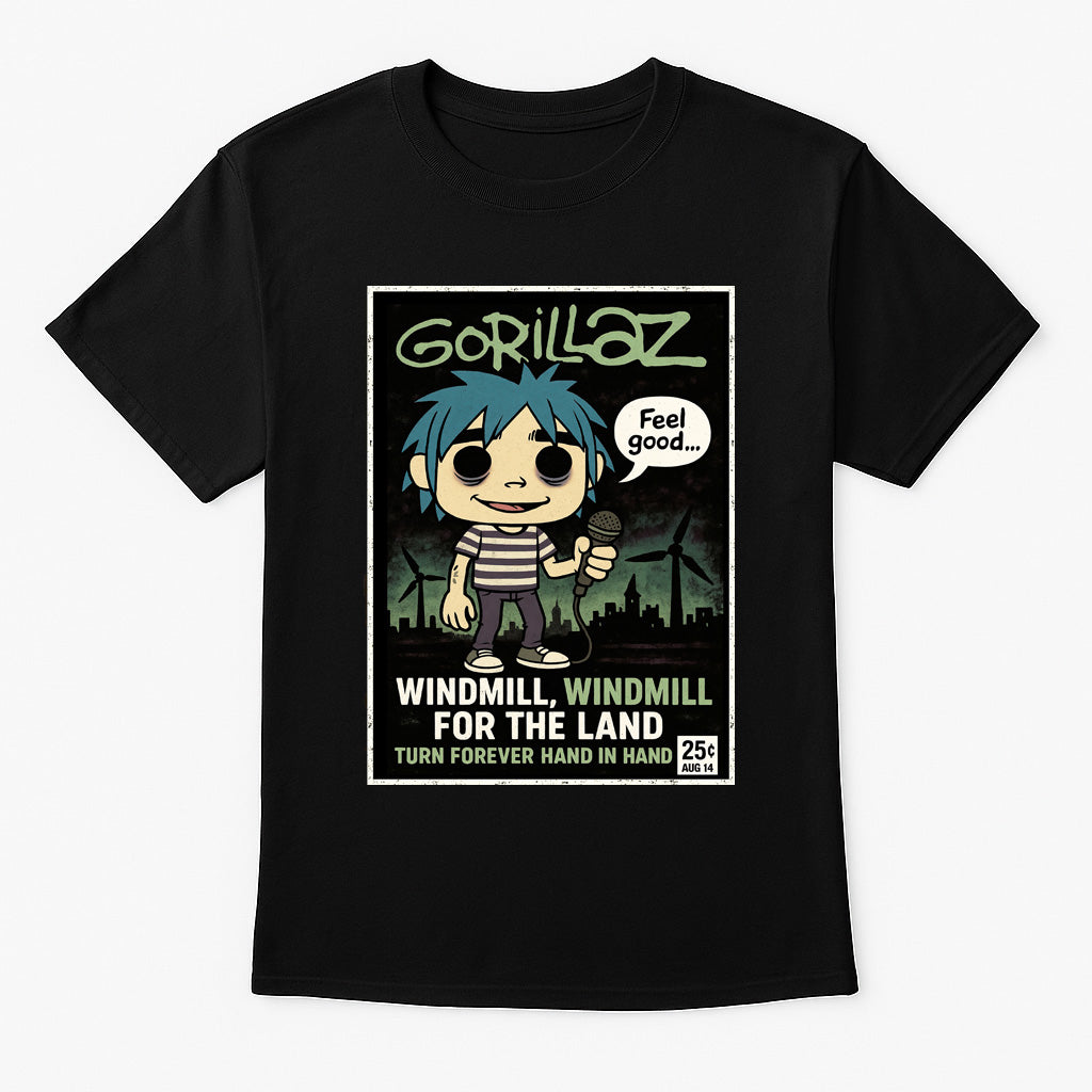 Gorillaz “Feel Good Inc.” Unisex T-Shirt – Iconic Virtual Band Animated Music Graphic Tee