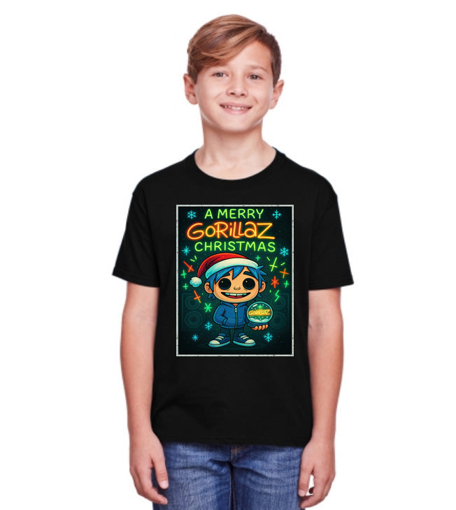 Gorillaz Merry Christmas Cartoon Band Unisex Christmas T-Shirt or Hoodie